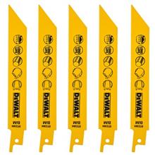 مجموعه 5 عددی تیغه اره افقی بر دیوالت مدل DT2384 Dewalt DT2384 Reciprocating Saw Blade Pack Of 5 PCS